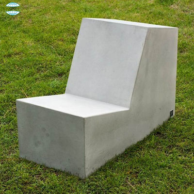 Outdoor GRC Concrete Seating Benches Public Park Concrete Cement Bench Seat