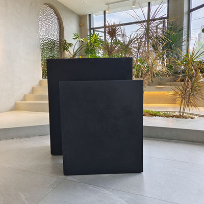 Hand Carved Fiber Clay Planter For Indoor Outdoor Decor