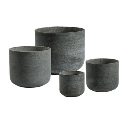 Archaic Style Round GRC Planters For Outdoor Garden Decor