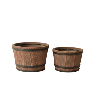 Indoor Hotel Garden Fiber Clay Planter With Hand Carved Finishing Customed Hand Carved Hand Carved Hand Carved