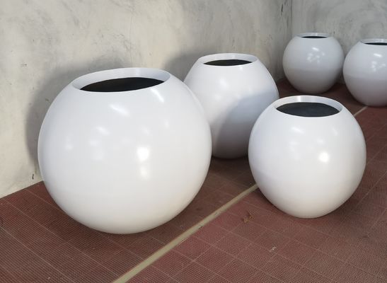 Strong Fiberglass Flower Pots Light Weight GRP Planter Box For Outdoor Indoor Decor