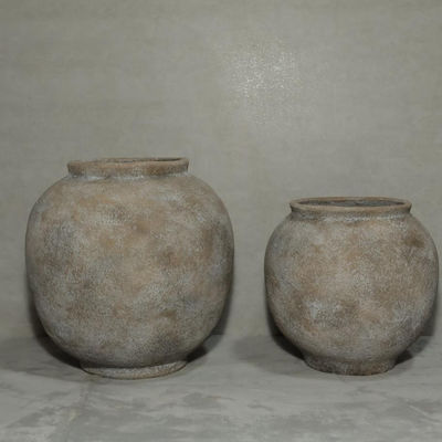 Indoor Outdoor Garden GRC Planter Pots Ancient Style Quadrate Shape