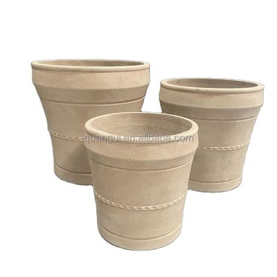 7-8 Years Life Time Fiber Cement Flower Pot Frost Resistant And Long-lasting For Indoor Environments