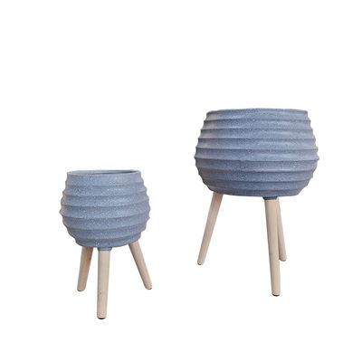 7-8 Year Life Time Fiber Clay Indoor Planter Customed Design And Modern Style