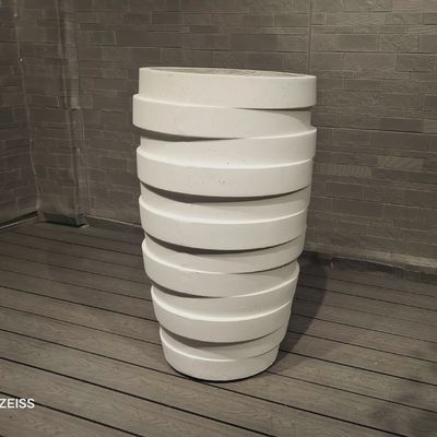 Texture Surface Fiber Clay Planter Waterproof Fireproof And Frost Resistant