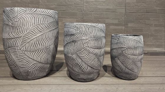 Customed Fiber Clay Planter Modern Style And Frost Resistance
