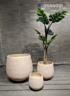 Modern Fiber Clay Planter D430*H480 Enhance Your Plant Display