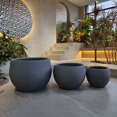 Smooth Surface Fiber Clay Planter For Business Durable And Stylish Choices