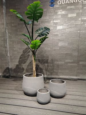 Indoor Hotel Garden Home Reinforced Clay Planter Fiber Clay Modern Design