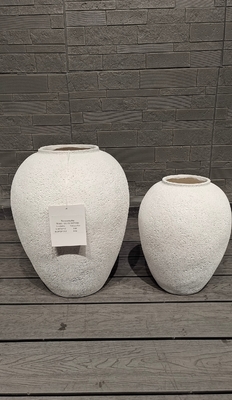 Drainage Holes in Round Fiber Cement Pot A Must-Have for Plant Lovers