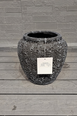 Frost Resistant Fiber Clay Planter Modern Style with Drainage Holes and Character