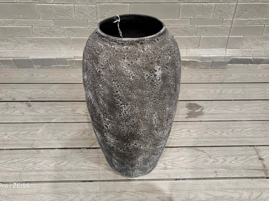 Modern Style Frost Resistant Fiber Clay Planter Round Shape and Character